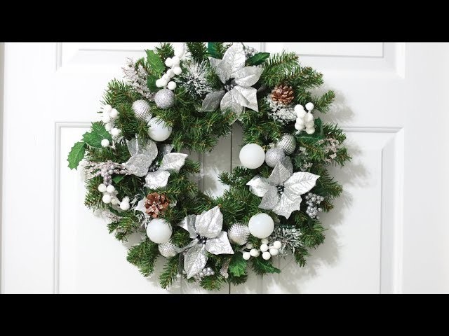 NEW!! DIY Christmas Wreath 2017|Winter Wonderland
