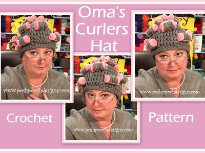 Oma's Curlers Hat  Crochet Pattern
