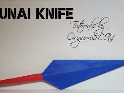 Origami & DIY : 3D Kunai Knife | Tutorial for beginners!