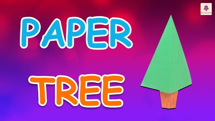 Origami Tree | DIY Beautiful Paper Tree For Kids (Easy To Make) |  Periwinkle
