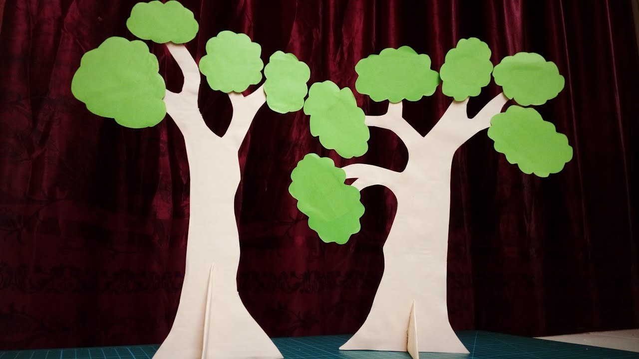 paper-tree-how-to-make-tree-using-paper-and-cardboard-diy-tree