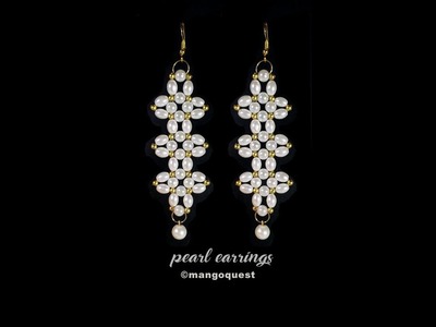 Pearl Earring Tutorial Fashion Jewelry DIY