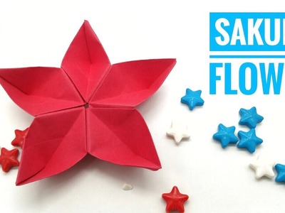 Sakura Flower - DIY Origami Tutorial by Paper Folds - 829