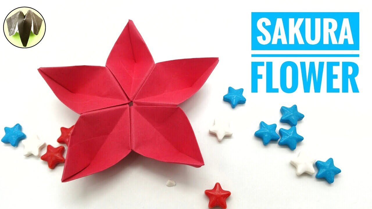 easy origami flower sakura step by step