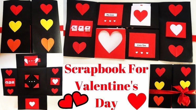 Scrapbook DIY | Scrapbook For Valentine's Day | Valentine Scrapbook Tutorial