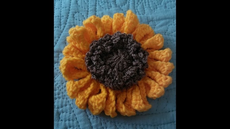 Take 2 :PART 1 IN OUR CROCHET FALL WREATH TUTORIALS: HOW TO CROCHET A SUNFLOWER