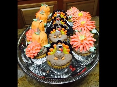 Thanks Giving Cupcakes. Cake Decorating