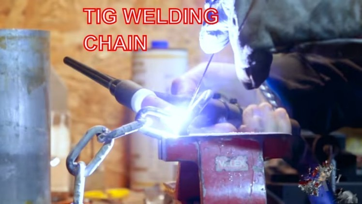 TIG welding a Chain Candle Holder - Metalworking DIY project - Roma Custom Bike