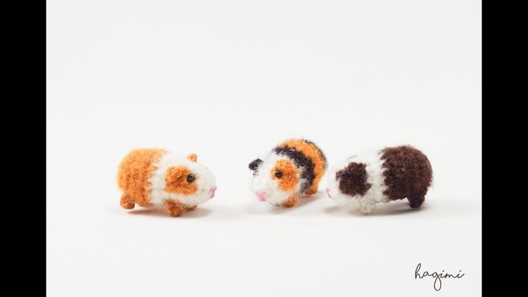 Tiny Crochet Guinea Pig - Crochet Animal - Micro Amigurumi Crochet