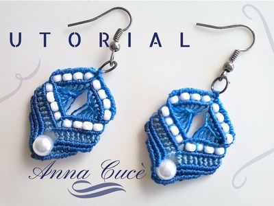 Tutorial macramè earrings "Amina". Diy tutorial