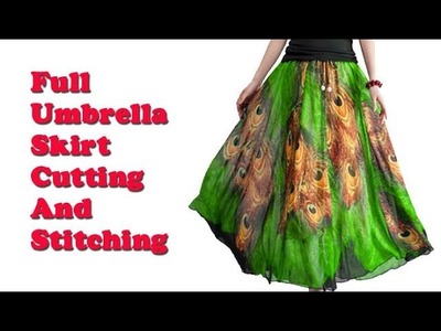 Umbrella skirt stitching tutorial easy method fo beginners DIY malayalam tutorial