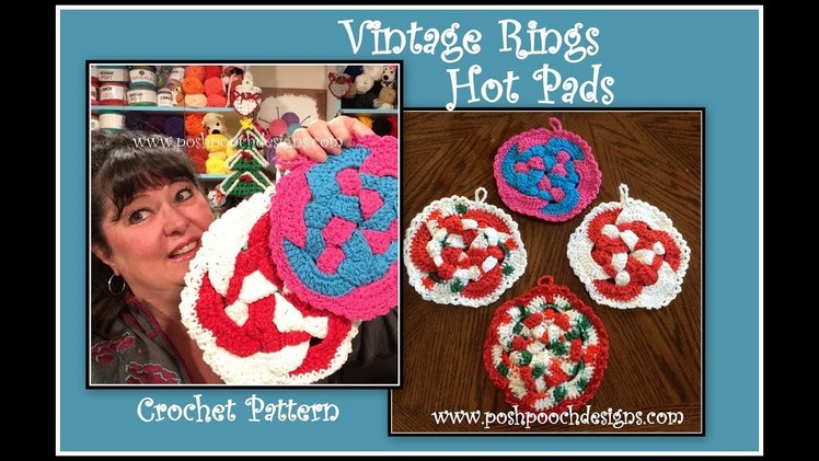 Vintage Rings Hot Pad Crochet Pattern