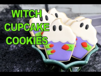 WITCH CUPCAKE COOKIES FOR HALLOWEEN, HANIELA'S