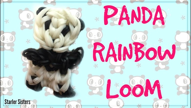 Baby Panda Bear Charm Rainbow Loom Tutorial!