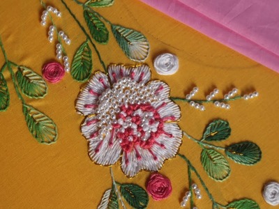 Bead embroidery design for dresses