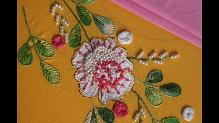 Bead embroidery design for dresses