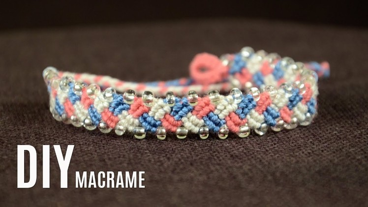 Braided Macramé Yarn Bracelet Tutorial | Easy Crafts