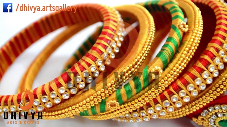 Designer Bridal bangles at Home | DIY | wedding jewellery making