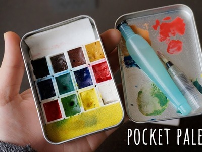 DIY Mini Watercolor Palette Fits in your pocket