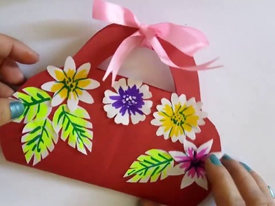 DIY Mothers Day Cards Idea With Innovative 3D Flower Basket Design