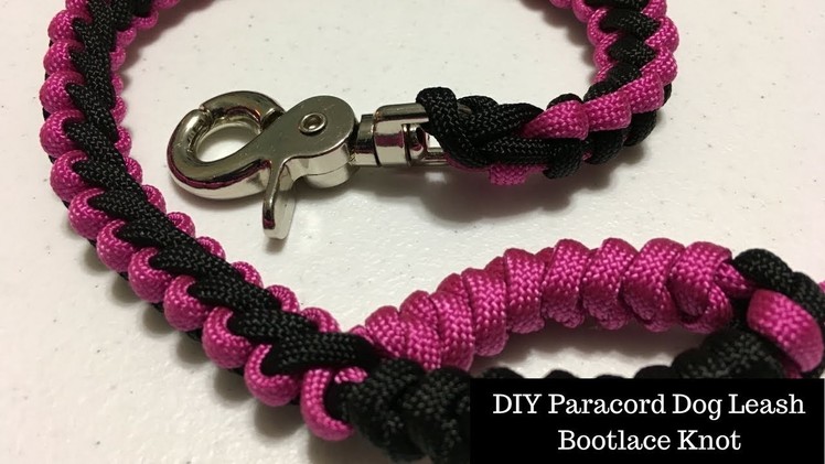 DIY Paracord Dog Leash - Bootlace Knot