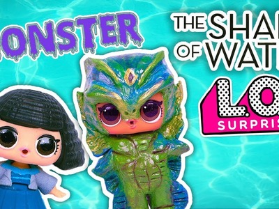 DIY THE SHAPE of WATER ELISA & the AMPHIBIAN MAN ???? Custom LOL Surprise Dolls - Toy Transformations