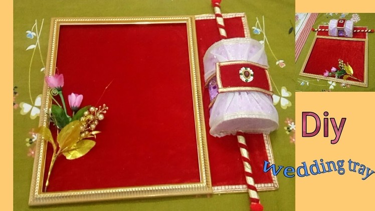 DIY trousseau packing.doli making.saree suit cosmetic jewellery packing trey