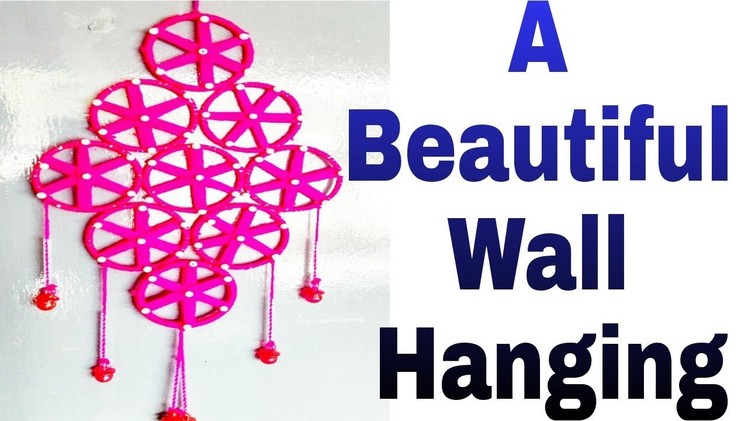 DIY WALL HANGING | BEST USE OF OLD BANGLES | WOOL CREATIVE WORK IDEA