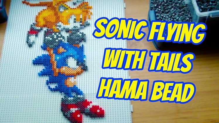 Dogtor Crafts: Sonic Flying With Tails Hama Bead Design