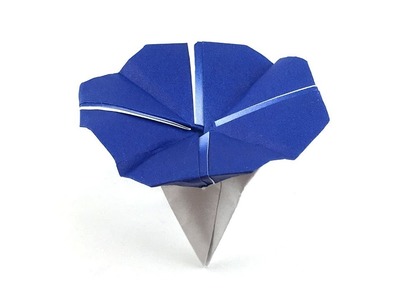 Easy origami morning glory tutorial (Hyo Ahn)