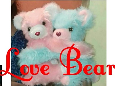 Handmade Love Bear Soft Toys Making. Debjani Creations Tutorial