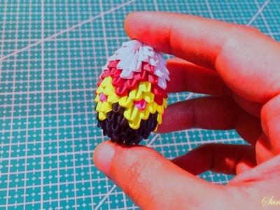 How to make 3d origami small Easter egg