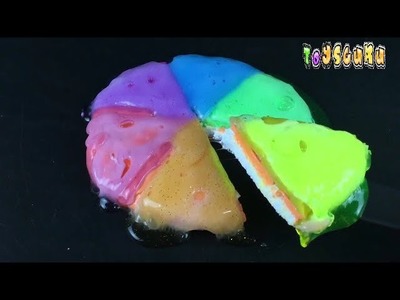 How To Make Rainbow Foam Clay Jelly Pizza Learn Toys Colors Songs For Kids Finger Family Song