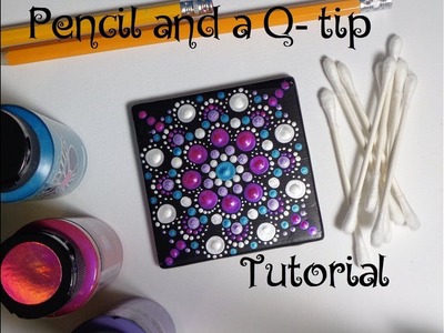 How To Paint Dot Mandalas Using ONLY a Qtip & Pencil FULL TUTORIAL Valentines Day Dollar Tree