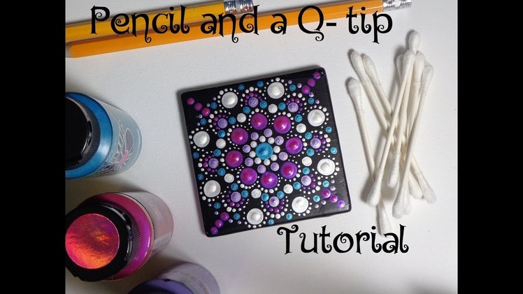How To Paint Dot Mandalas Using ONLY a Qtip & Pencil FULL TUTORIAL Valentines Day Dollar Tree