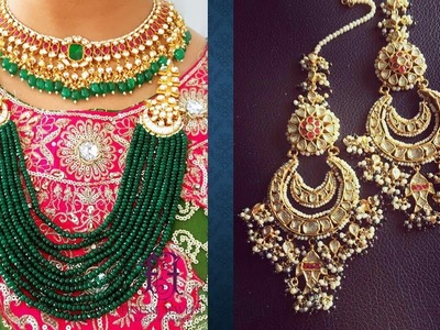 Kundan Polki, Indian Bridal Jewelry, Art Karat Style, Sabyasachi Inspired Jewelry Designs 2018