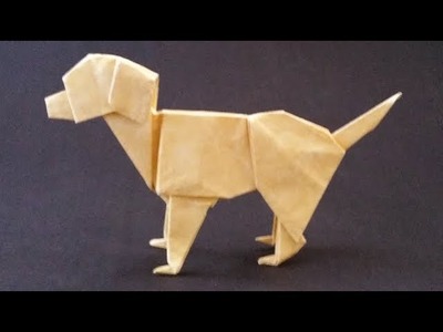 Labrador Origami - with link to Folding Instructions