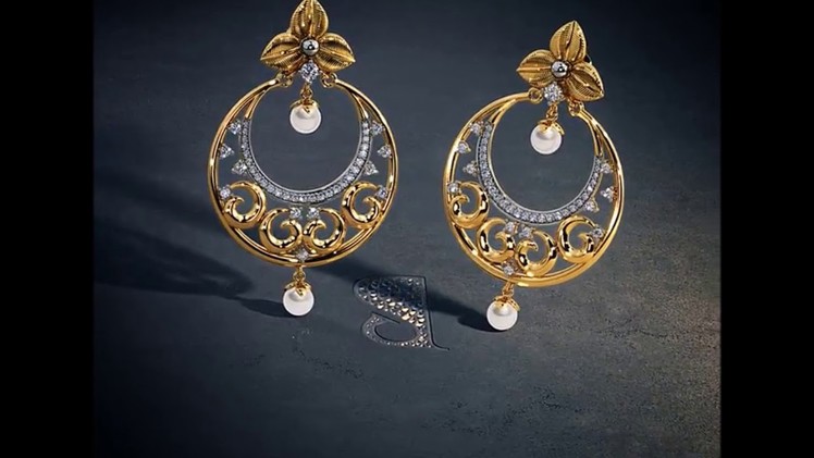 LATEST CHANDBALI EARRING DESIGNS 2018, GOLD EARRING WITH PRICE,FASHION JEWELRY FOR FASHIONABLE GIRLS
