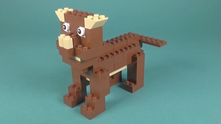 Lego Dog (001) Building Instructions - LEGO Classic How To Build - DIY