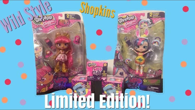 ????Limited Edition Shopkins Pet Pod Wild Style Shoppies Lippy Lulu and Rainbow Kate
