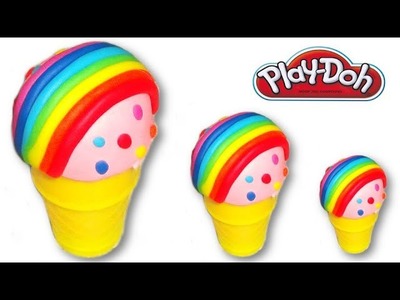 Making of Play-Doh Rainbow Ice Cream Cone
