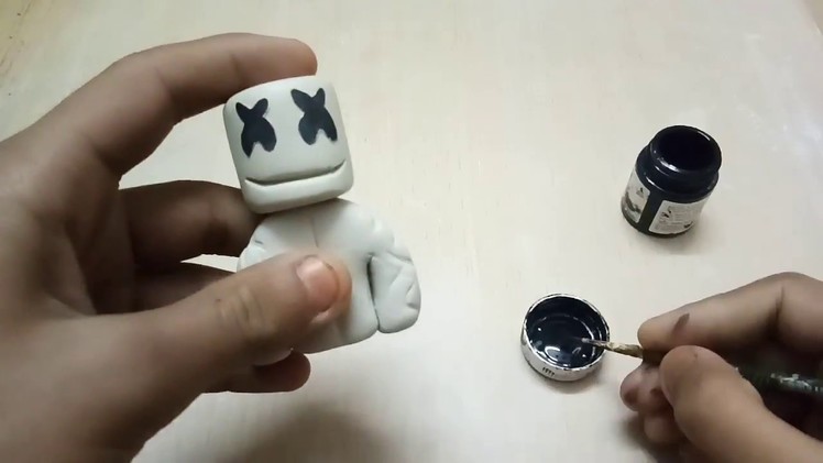Marshmello - How to make a Marshmello sculpture in clay - Polymer clay.Epoxy clay.Plastilina