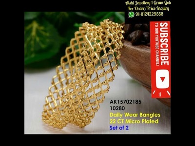 New Arrival 1 Gram gold bangles jewelry with price