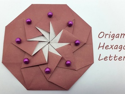 Origami Hexagon Letterfold Instruction | Hexaflexagon.Traditional Origami Envelope Tutorial