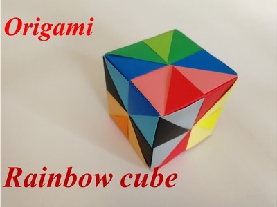 Origami Rainbow Cube