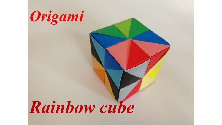 Origami Rainbow Cube