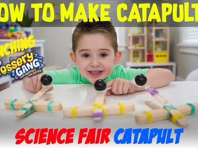 Science Fair Projects - DIY Catapult with popsicle sticks - STEM Science fair projects ideas