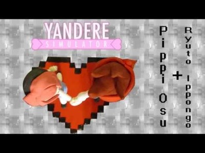 Valentine's Day Special- Pippi Osu & Ryuto Ippongo Polymer Clay Figures - Yandere Simulator