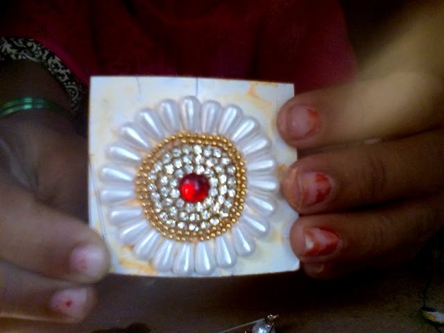 Wow! How to make beautiful  saree  pin.Brooch.Diy. at  home