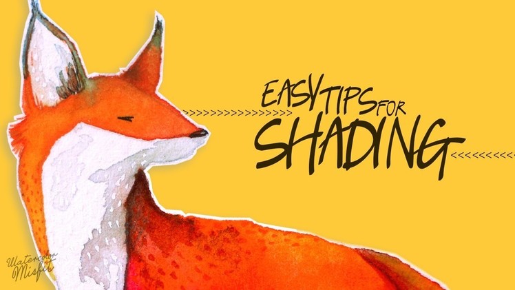 4 Easy Tips for Shading Animals (Watercolor Misfit)